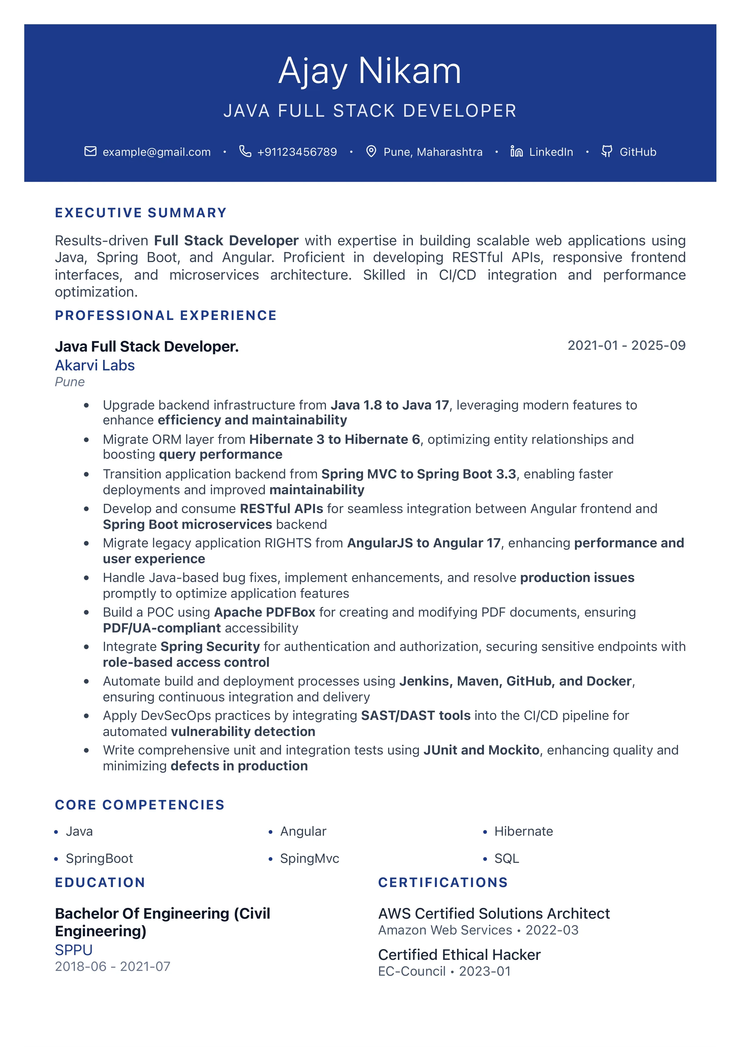 Resume Template 3